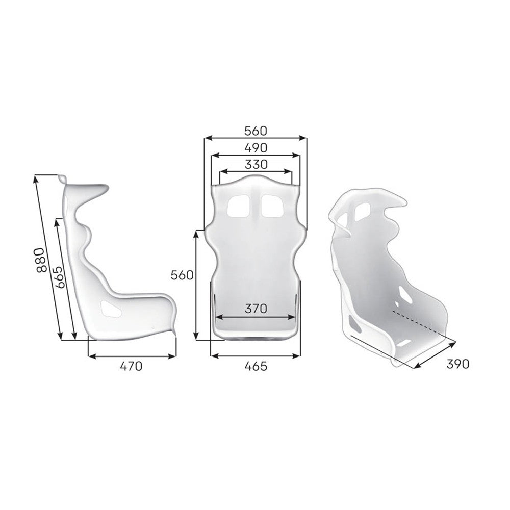 ASIENTO RACING OMP HTE CARBONO FIA 8855-1999 NEGRO - OMP original VRM Motorsports imagen 3