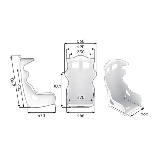 ASIENTO RACING OMP HTE CARBONO FIA 8855-1999 NEGRO - OMP original VRM Motorsports imagen 3