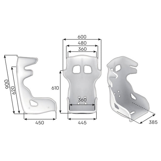 ASIENTO RACING OMP HTE EVO FIA 8855-1999 NEGRO - OMP original VRM Motorsports imagen 2