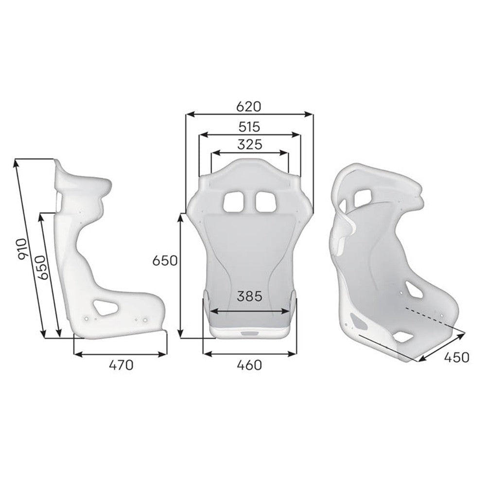 ASIENTO RACING OMP HRC-D FIA 8855-1999 NEGRO TALLA M - OMP original VRM Motorsports imagen 2