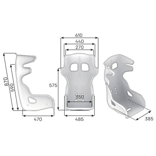 ASIENTO RACING OMP HTE EVO S VTR FIA 8855-2021 NEGRO - OMP original VRM Motorsports imagen 2