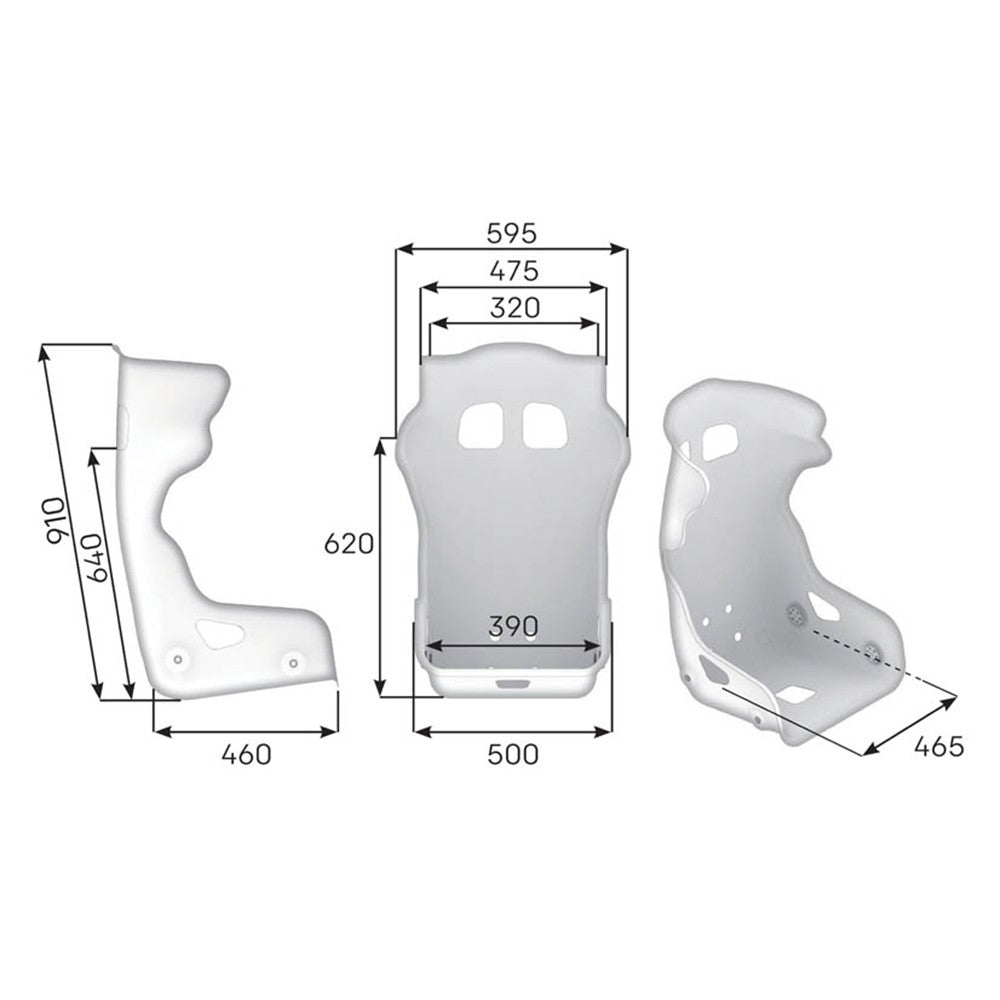 ASIENTO RACING OMP HTC VTR CARBONO - FIA 8855-2021 NEGRO - OMP original VRM Motorsports imagen 2