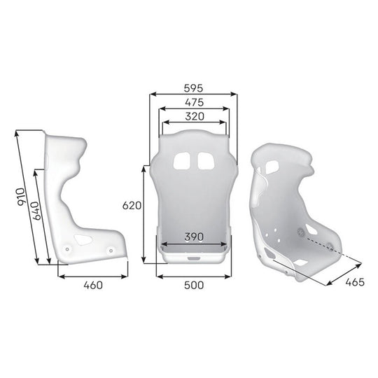 ASIENTO RACING OMP HTC VTR CARBONO - FIA 8855-2021 NEGRO - OMP original VRM Motorsports imagen 2