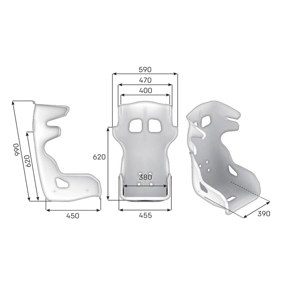 ASIENTO RACING OMP HTE EVO CARBONO - FIA 8855-2021 NEGRO - OMP original VRM Motorsports imagen 3