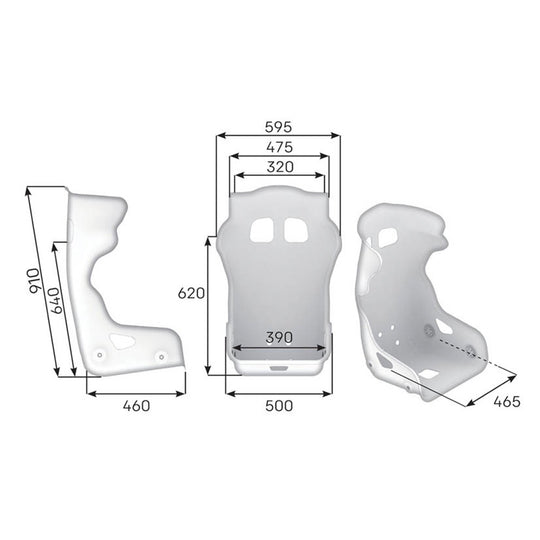 ASIENTO RACING OMP HTC EVO CARBONO - FIA 8855-2021 NEGRO - OMP original VRM Motorsports imagen 3