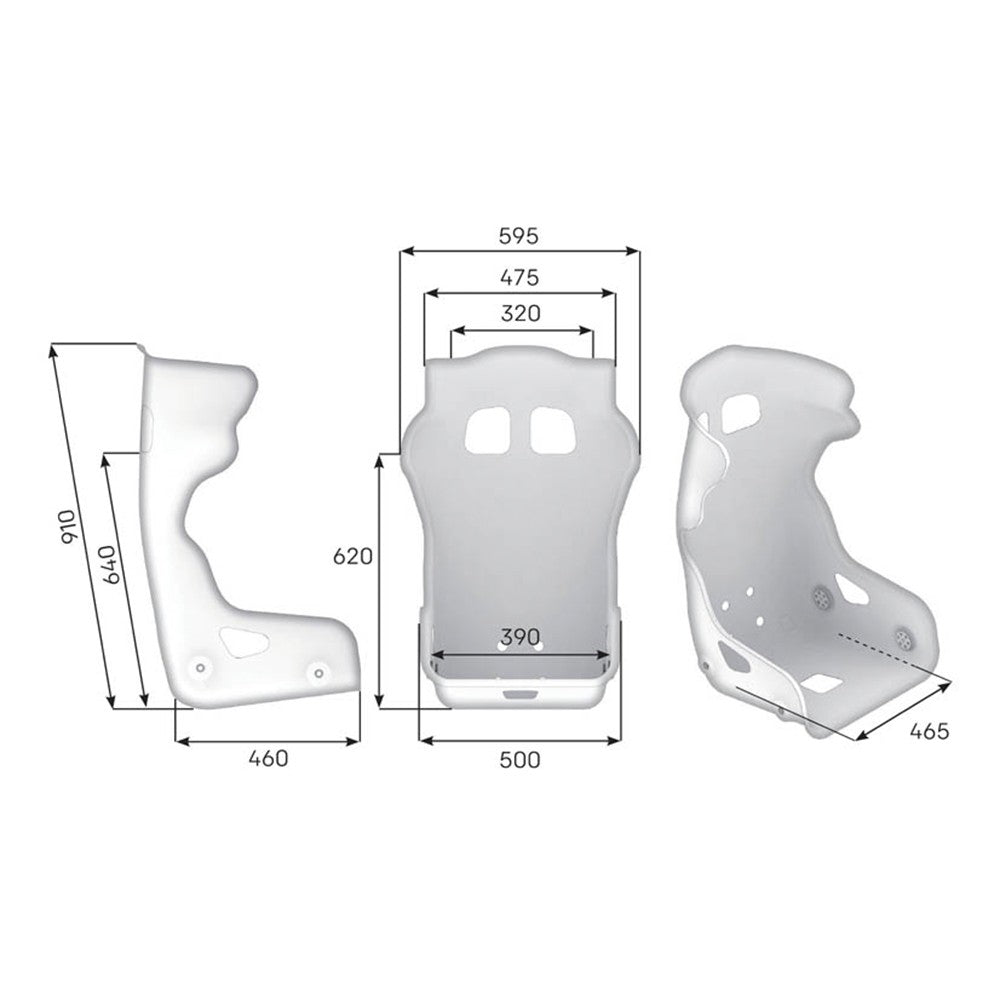 ASIENTO RACING OMP HTC ONE FIA 8862-2009 NEGRO TALLA M - OMP original VRM Motorsports imagen 3