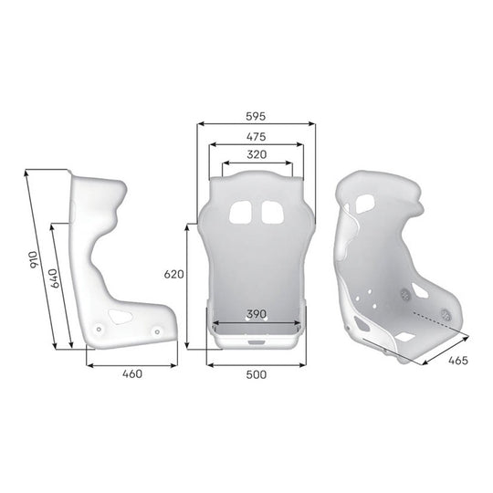 ASIENTO RACING OMP HTC ONE FIA 8862-2009 NEGRO TALLA M - OMP original VRM Motorsports imagen 3