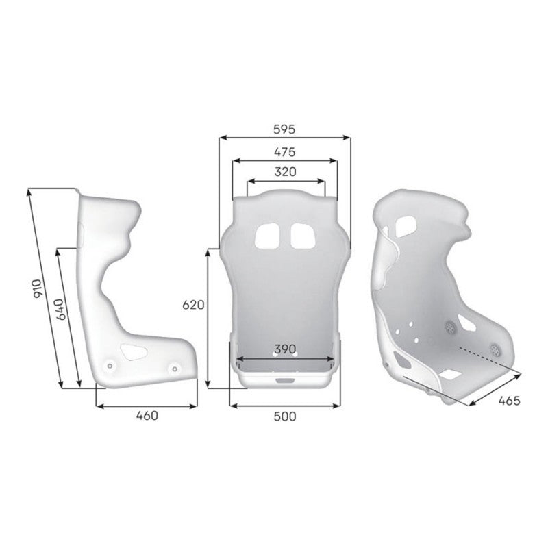 OMP HTC ONE SEAT TALLA L FIA 8862-2009 BRACKETS NOT INCLUDED - OMP original VRM Motorsports imagen 3