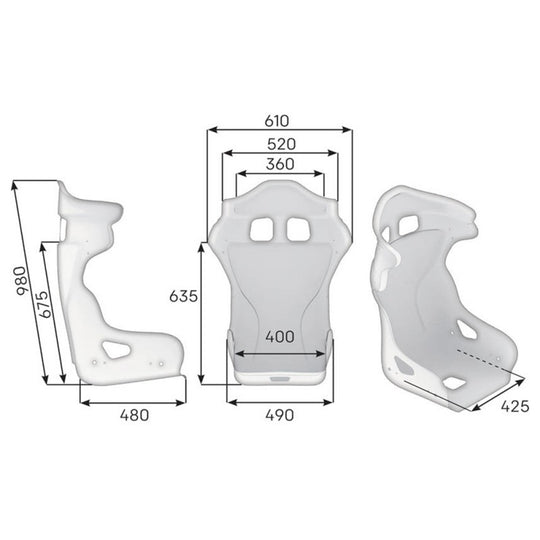 ASIENTO BAQUET FIA OMP HRC AIR XL - OMP original VRM Motorsports imagen 2