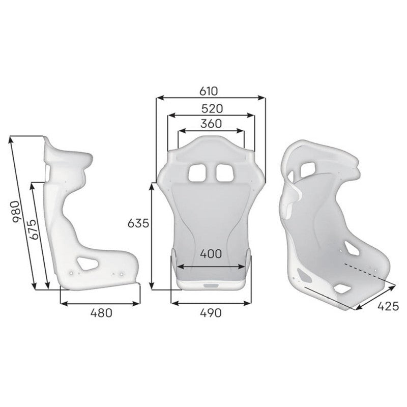 ASIENTO BAQUET FIA OMP HRC AIR XL - OMP original VRM Motorsports imagen 2