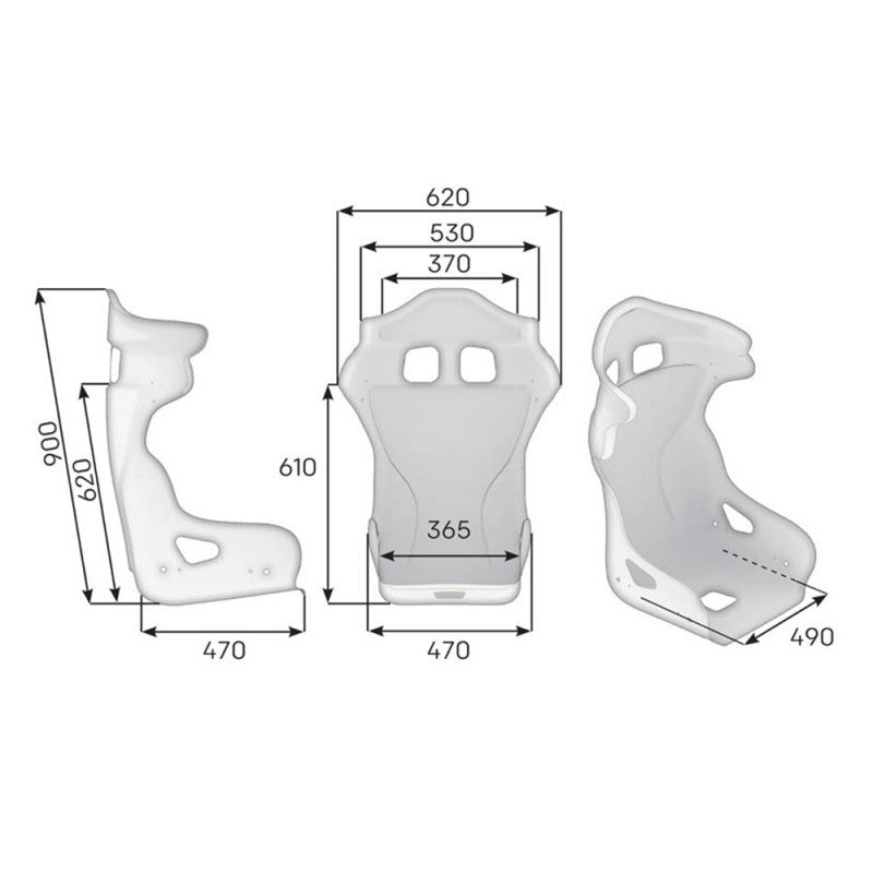BAQUET OMP HRC-R FIBERGLASS HA/793 - OMP original VRM Motorsports imagen 3