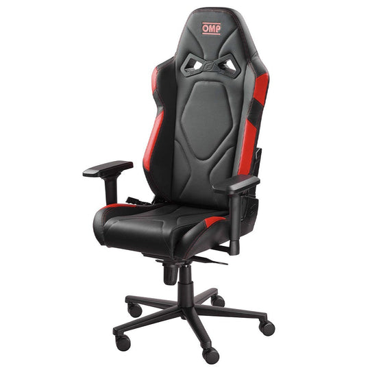 SILLA DE OFICINA GS NEGRO/ROJO OMP RACING | VRM Motorsports