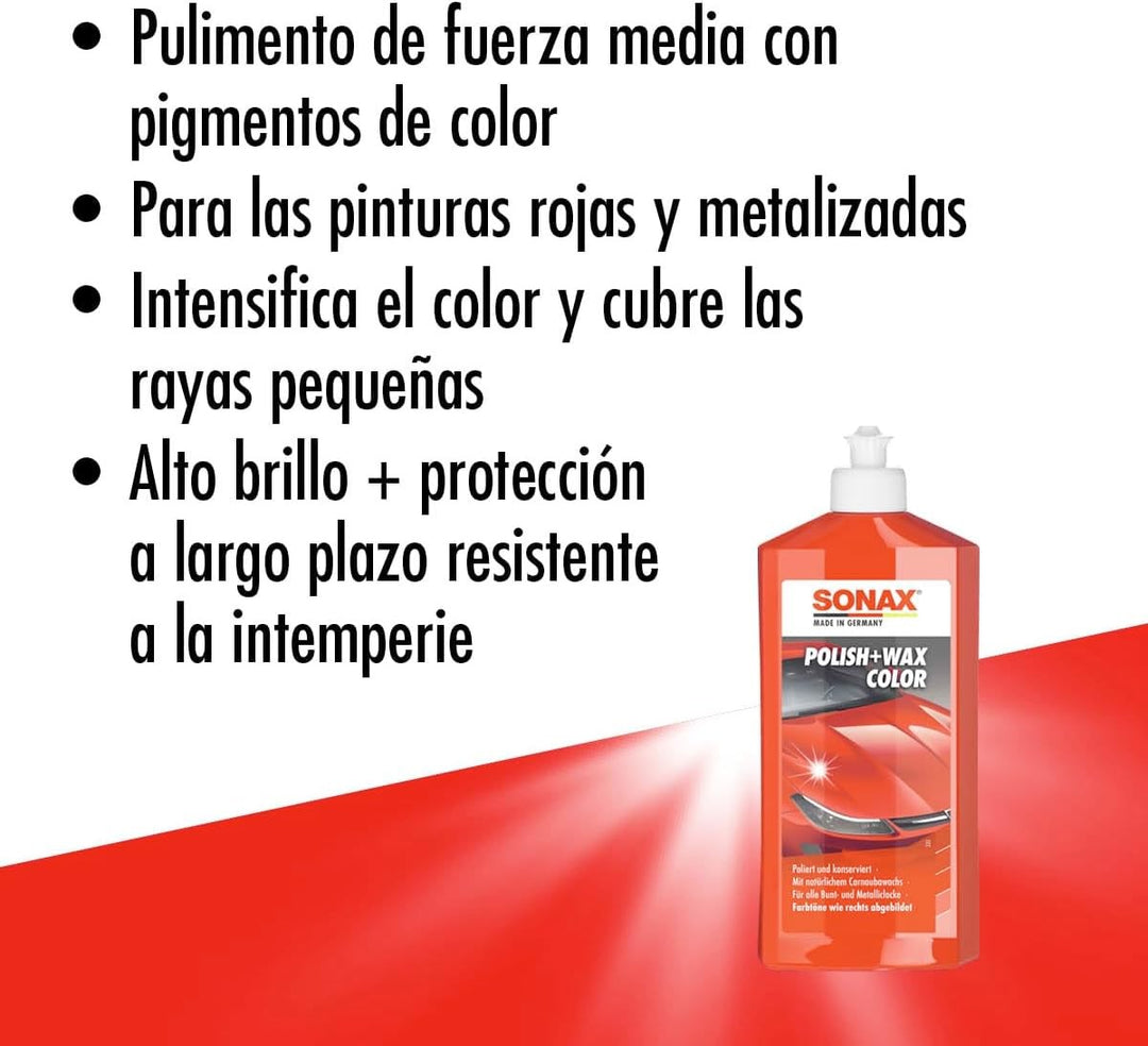 SONAX PULIMENTO + CERA ROJA 250ML - Imagen 2 SONAX VRM Motorsports