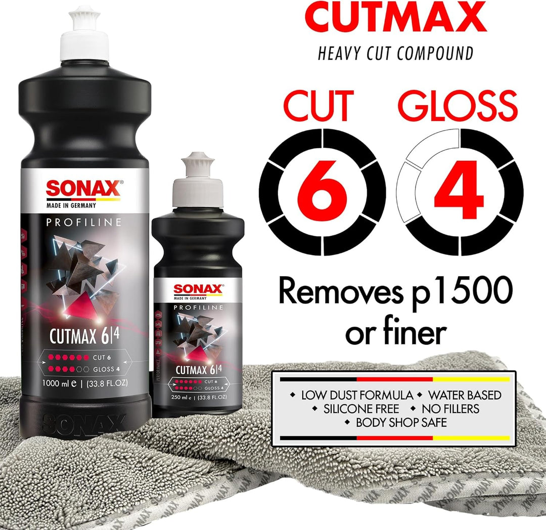 SONAX PROFILINE CUTMAX (250 ML) PASTA DE LIJADO ALTAMENTE ABRASIVA, ELIMINA RAYAS - Imagen 2 SONAX VRM Motorsports