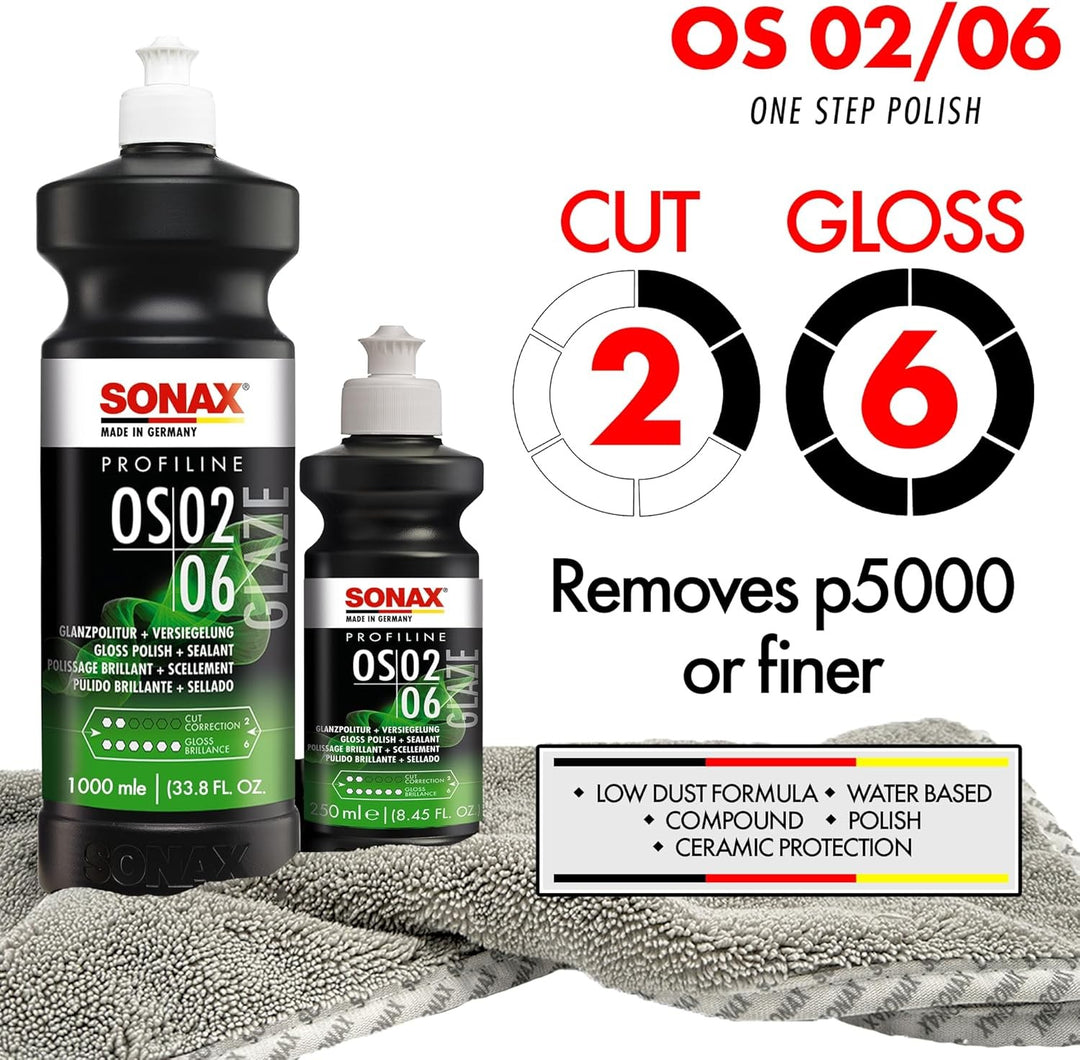 SONAX PROFILINE OS 02-06 (250 ML) ABRILLANTADOR TODO-EN-UNO CON SELLADO RÁPIDO - Imagen 2 SONAX VRM Motorsports