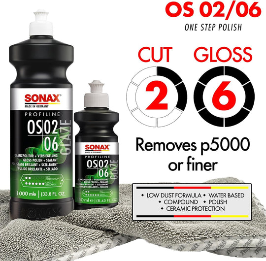 SONAX PROFILINE OS 02-06 (250 ML) ABRILLANTADOR TODO-EN-UNO CON SELLADO RÁPIDO - Imagen 2 SONAX VRM Motorsports