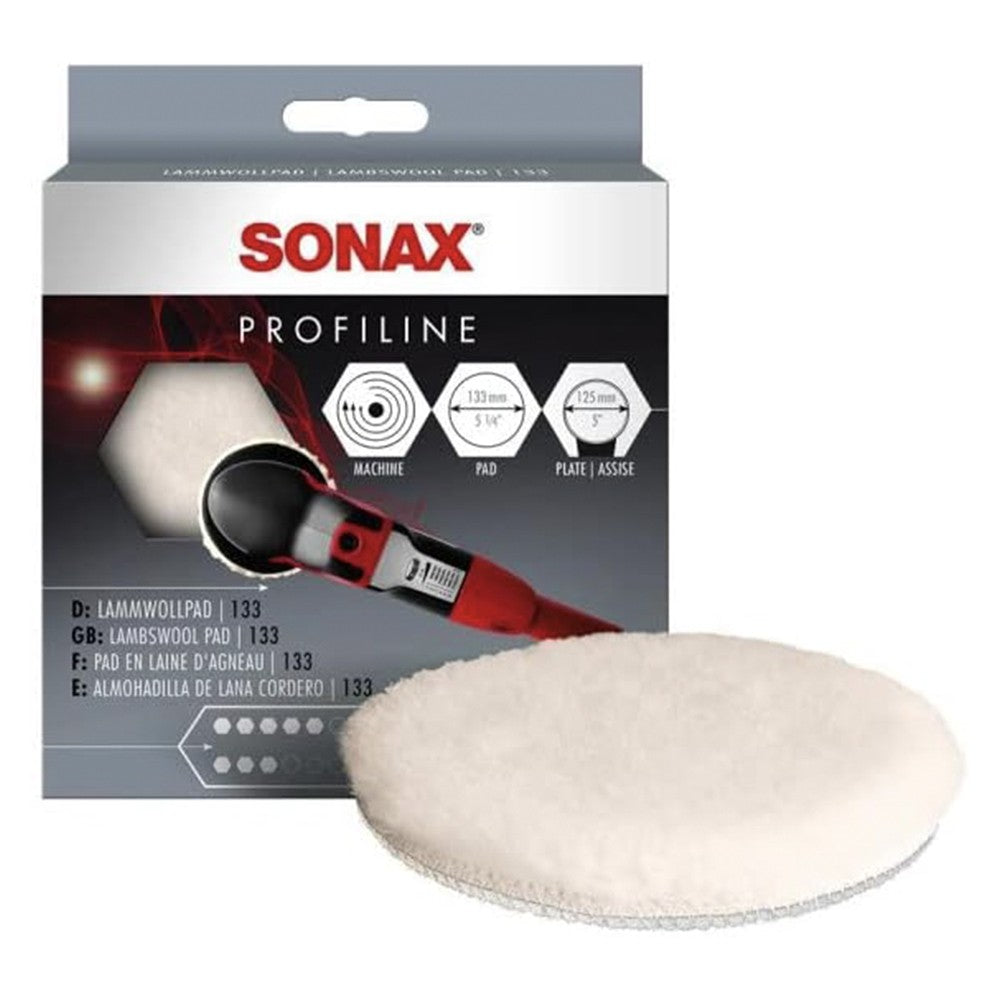 SONAX ALMOHADILLA DE LANA 133? (1 UNIDAD) PARA PULIMENTOS ABRASIVOS - SONAX original VRM Motorsports