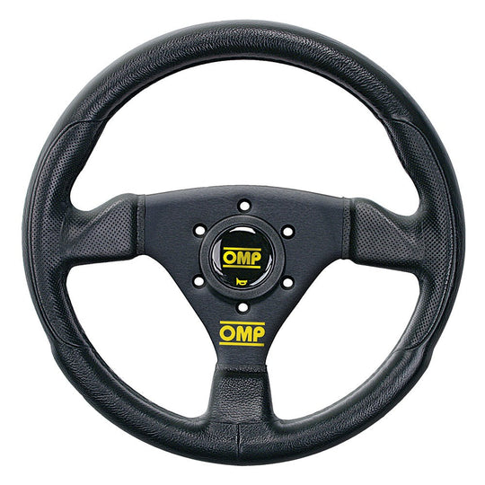VOLANTE OMP TRECENTO UNO  POLIURETANO 300MM NEGRO OMP RACING | VRM Motorsports
