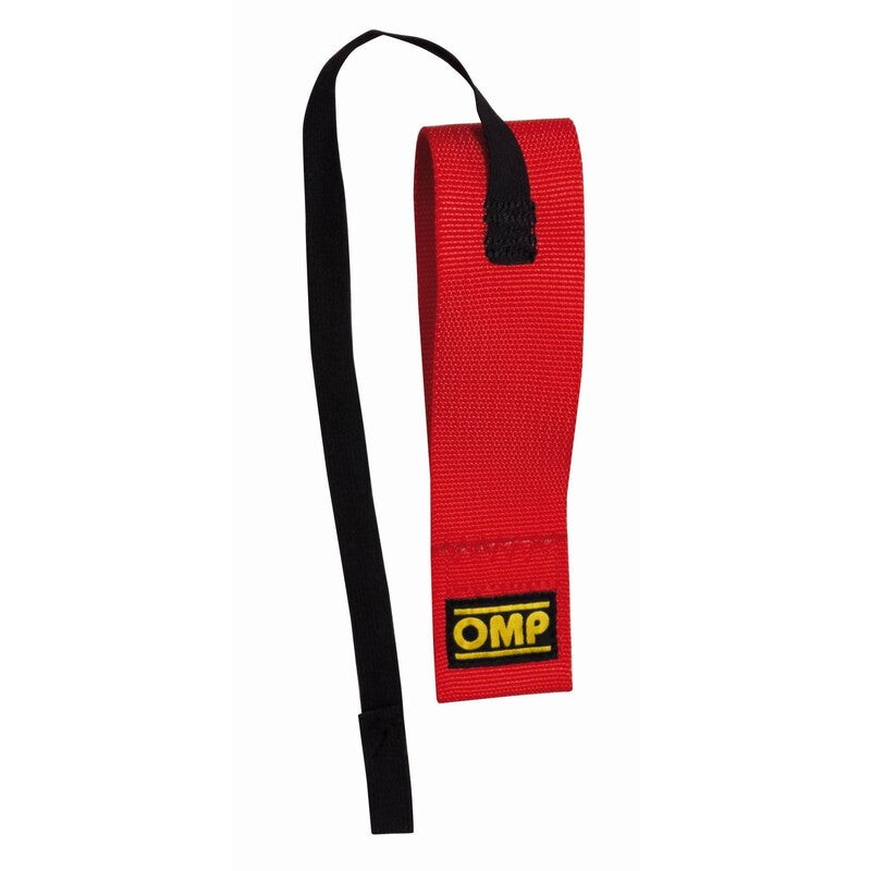 OMP ROJO GANCHO DE REMOLQUE 2" STRAP - OMP original VRM Motorsports imagen 1