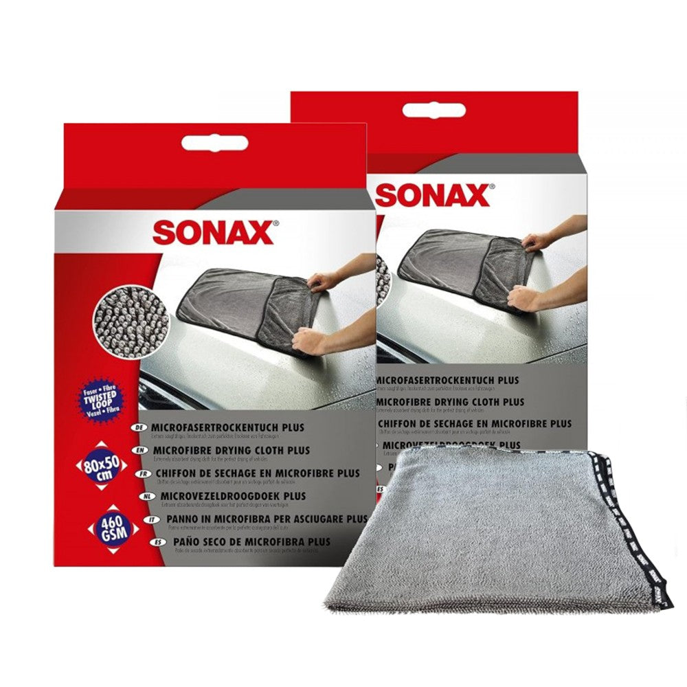 SONAX PACK X2 PAÉO SECO DE MICROFIBRA PLUS - SONAX original VRM Motorsports