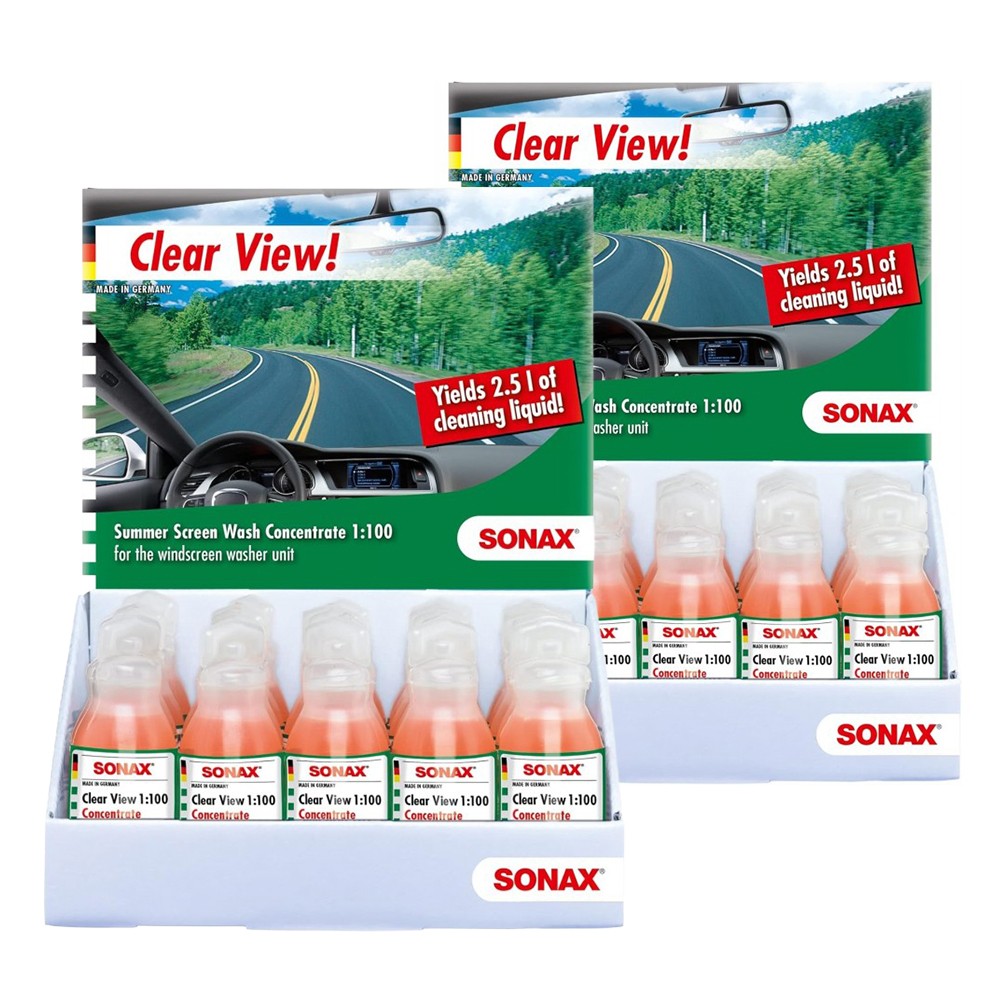 SONAX PACK X2 VISIÓN CLARA 1:100 CONCENTRADO COUNTERDISPLAY - SONAX original VRM Motorsports