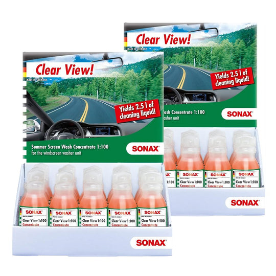 SONAX PACK X2 VISIÓN CLARA 1:100 CONCENTRADO COUNTERDISPLAY - SONAX original VRM Motorsports