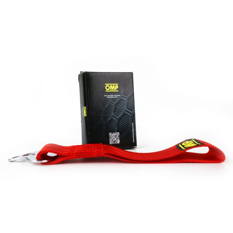 OMP GANCHO DE REMOLQUE DE ACERO INOXIDABLE INTERNO DIAMETRO 100 MM ROJO MATERIAL FABRIC - OMP original VRM Motorsports imagen 5