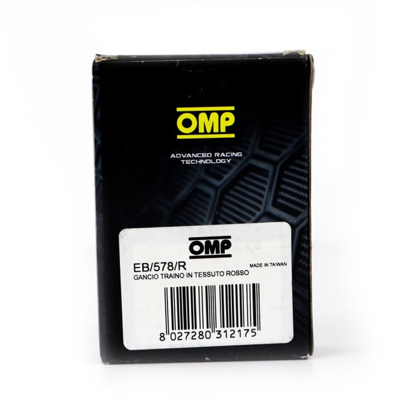 OMP GANCHO DE REMOLQUE DE ACERO INOXIDABLE INTERNO DIAMETRO 100 MM ROJO MATERIAL FABRIC - OMP original VRM Motorsports imagen 7
