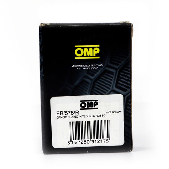 OMP GANCHO DE REMOLQUE DE ACERO INOXIDABLE INTERNO DIAMETRO 100 MM ROJO MATERIAL FABRIC - OMP original VRM Motorsports imagen 7