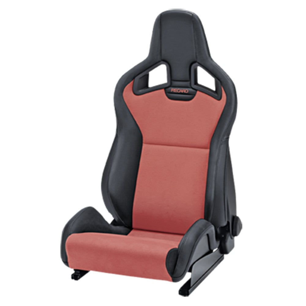 Asiento RECARO Sportster CS Calefaccion Piel Artificial Negro/Dinamica Rojo Piloto - RECARO original VRM Motorsports