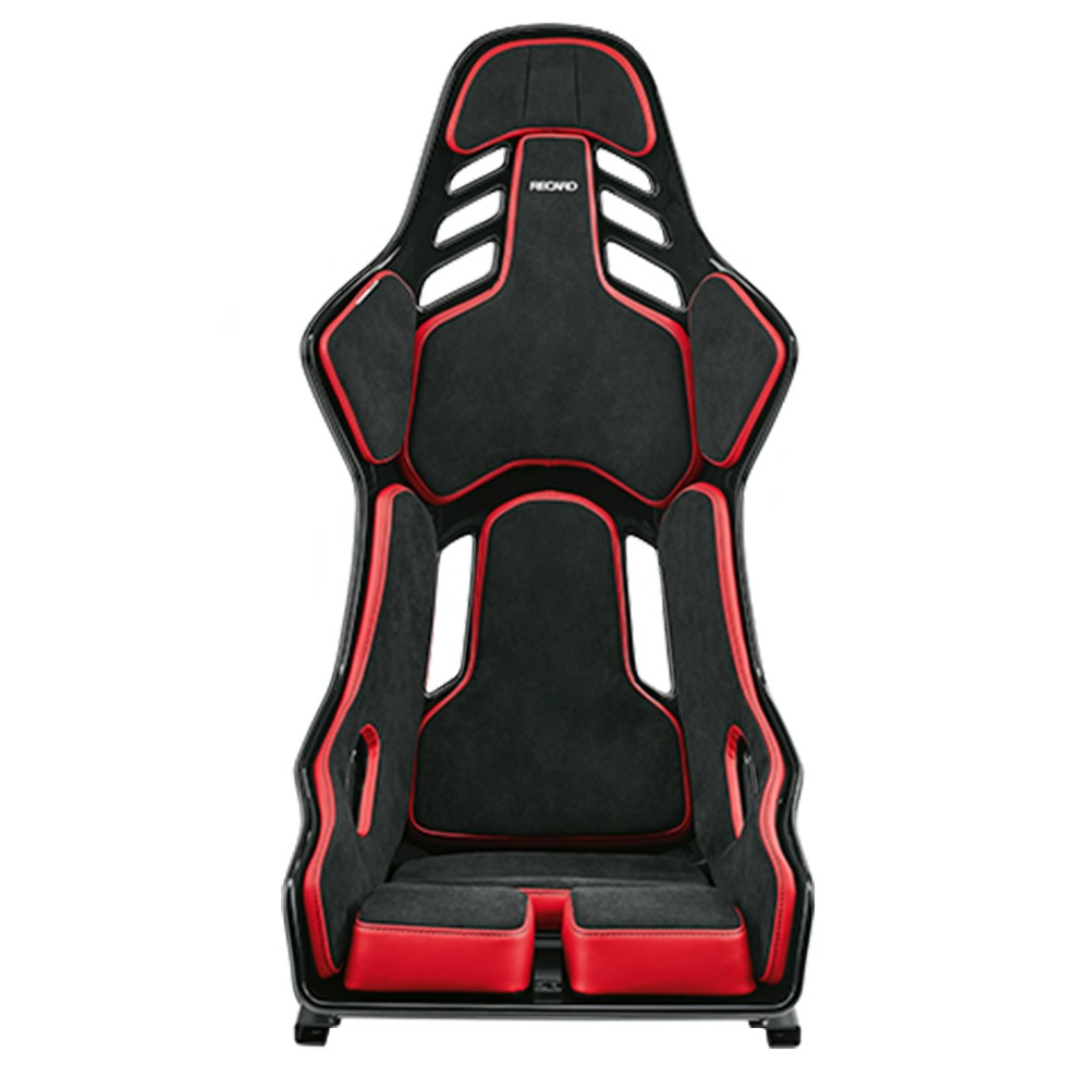 Asiento RECARO Podium Gf Alcantara Negro/Cuero Rojo Talla L Copiloto - RECARO original VRM Motorsports