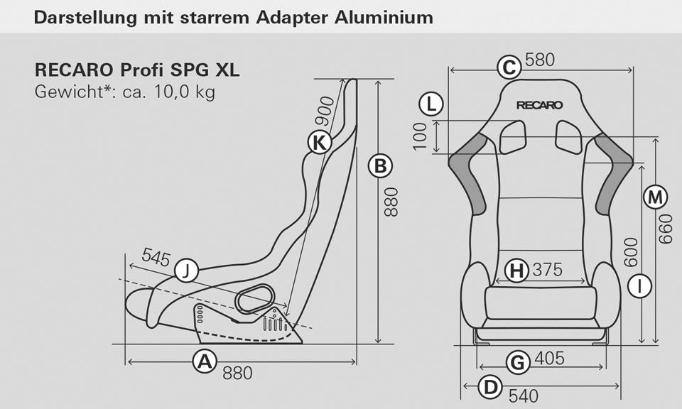 Asiento RECARO (FIA) Profi Spg Xl - Velour Negro Piloto&copiloto - imagen 2 VRM Motorsports