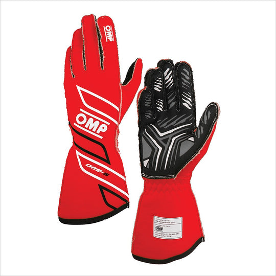 GUANTES OMP ONE-S MY2025 FIA 8856-2018 ROJO TALLA XXL - OMP original VRM Motorsports imagen 1