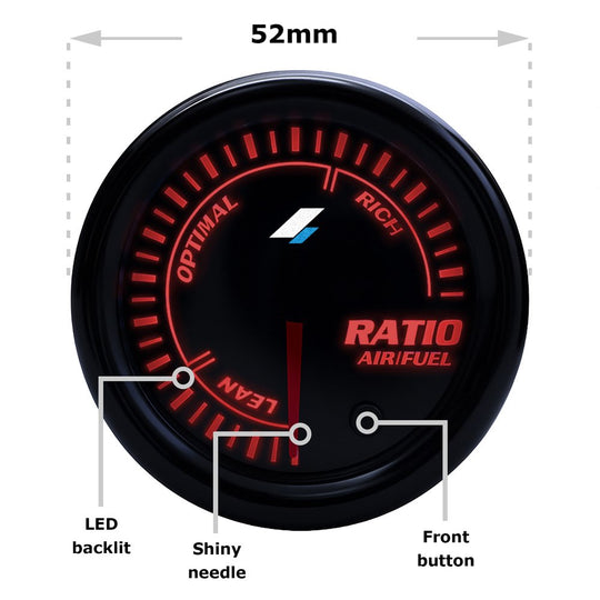 RELOJ OCC MOTORSPORT 52MM RATIO AIRE/GASOLINA - OCC Motorsport - VRM Motorsports
