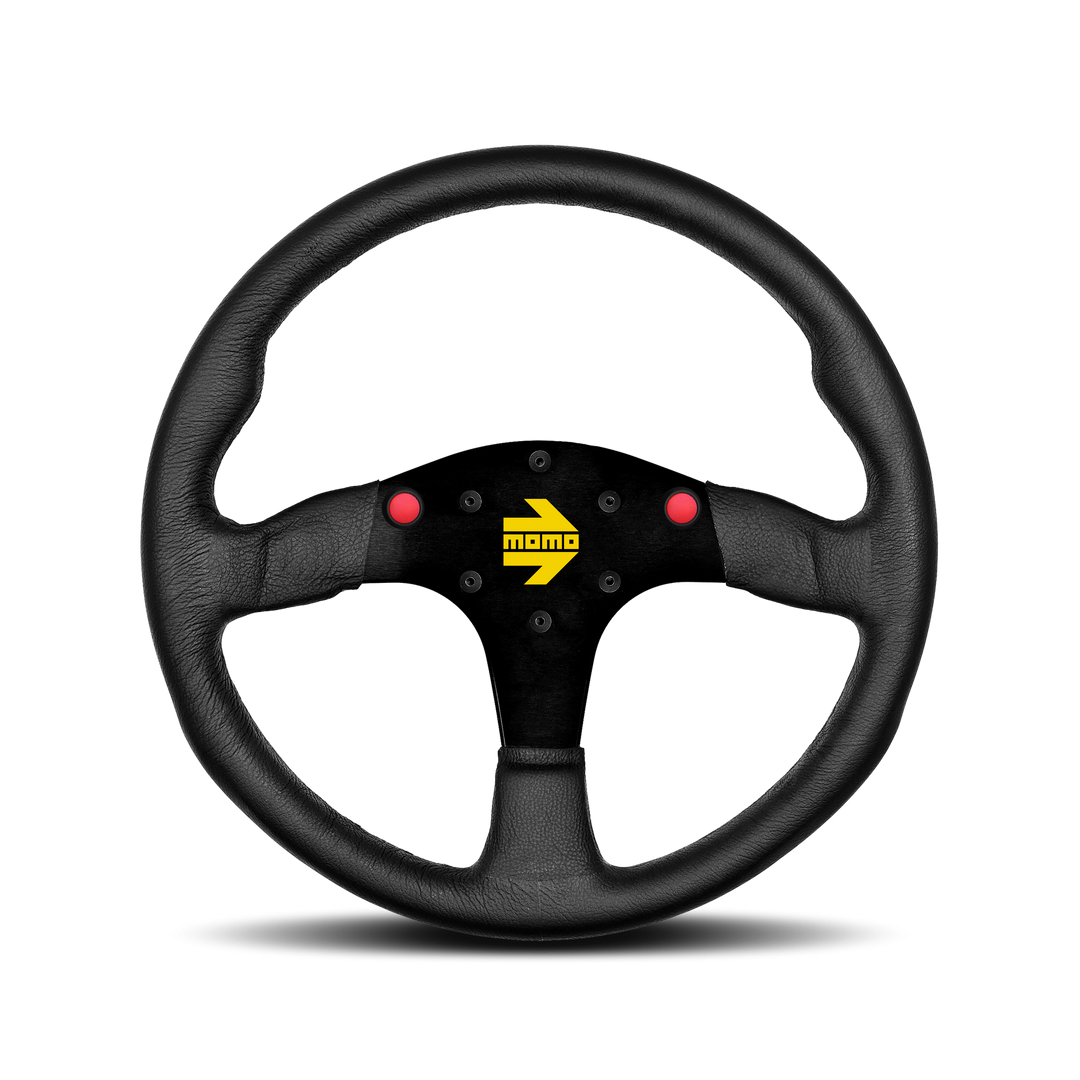 Sparco Volante Deportivo Momo Mod.80 Negro Cuero 350Mm Nuevo - Sparco original VRM Motorsports imagen 1