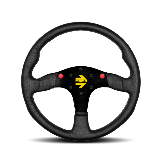 Sparco Volante Deportivo Momo Mod.80 Negro Cuero 350Mm Nuevo - Sparco original VRM Motorsports imagen 1