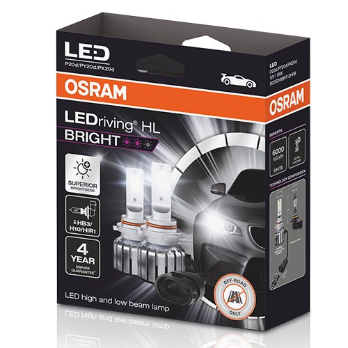 OSRAM LEDRIVING® HL BRIGHT 12V 19.0W P20D / PX20D / PY20D ? \"HB3(9005)/H10/HIR1\"