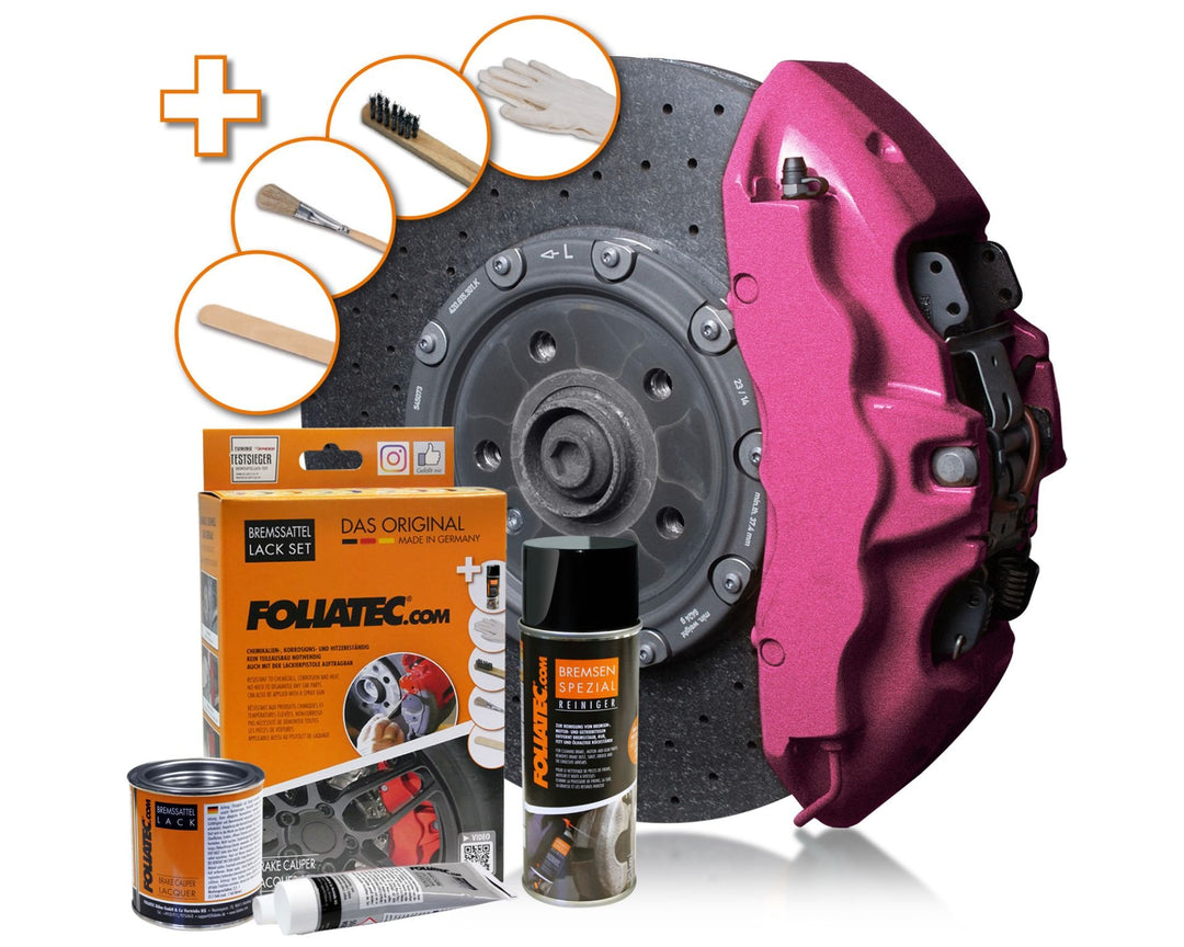 Foliatec Juego De Pintura Para Pinzas De Freno Rosa Metálico Brillante - Foliatec original VRM Motorsports