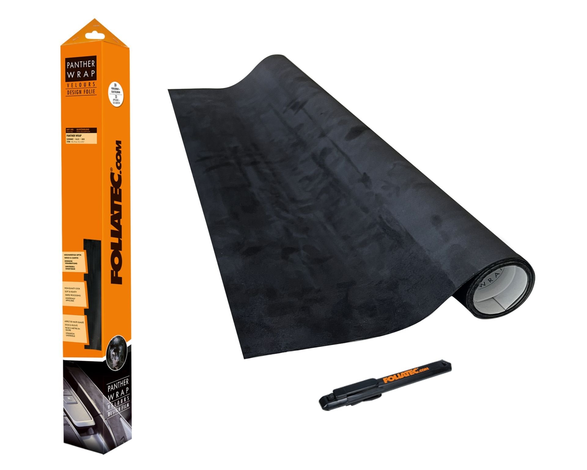 Foliatec Lámina Decorativa Para Salpicadero Panther Wrap Negra 100 x 140 Cm - Foliatec original VRM Motorsports