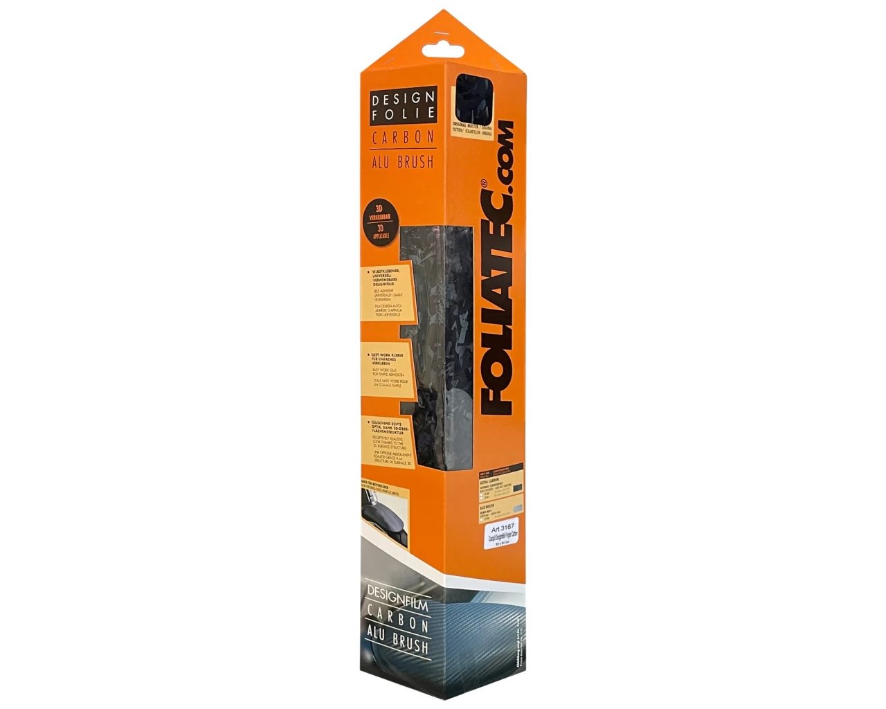 Foliatec Lámina Decorativa Para Salpicadero Carbono Forjado Estructura Negra 152 x 20 - Foliatec original VRM Motorsports