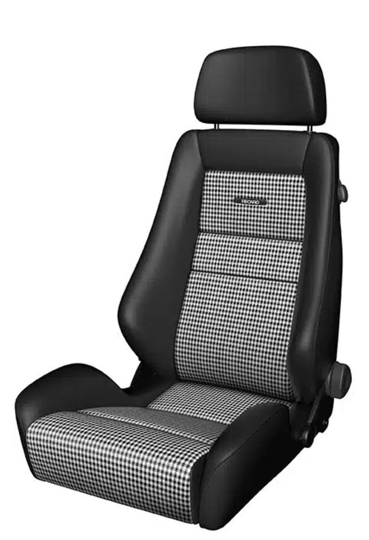 Asiento RECARO Classic Line Lx Piel Negro / Pepita - imagen 3 VRM Motorsports