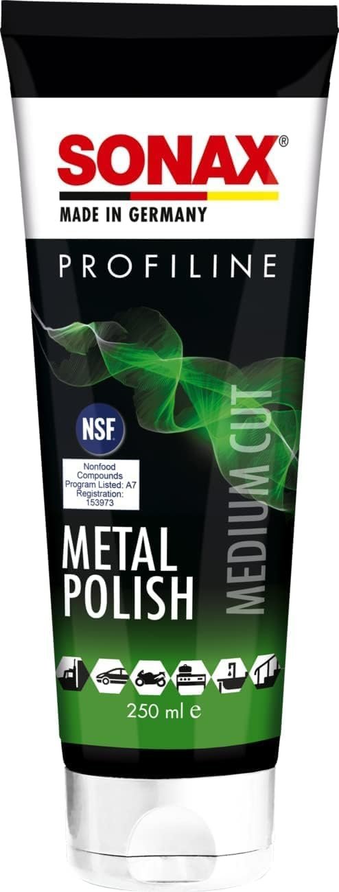 SONAX PULIMENTO ABRASIVO MEDIO ALTO BRILLO RENUEVA SUPERFICIES METALICAS ALUMINIO LATON - SONAX original VRM Motorsports