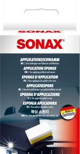 SONAX ESPONJA ESPECIAL DOBLE CARA BLANCA REFORZADA Y AMARILLA PORO EXTRAFINO - SONAX original VRM Motorsports