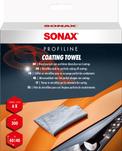 SONAX PAÉO DE ULTRAMICROFIBRAS DE RIZOS CORTOS PARA ELIMINAR RESTOS DE SELLADORES - SONAX original VRM Motorsports