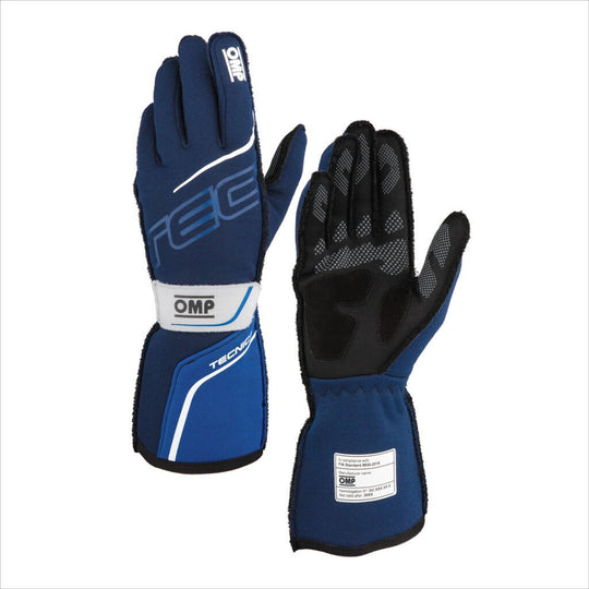 GUANTES OMP TECNICA FIA 8856-2018 NAVY AZUL / ROYAL AZUL TALLA M - OMP original VRM Motorsports imagen 1
