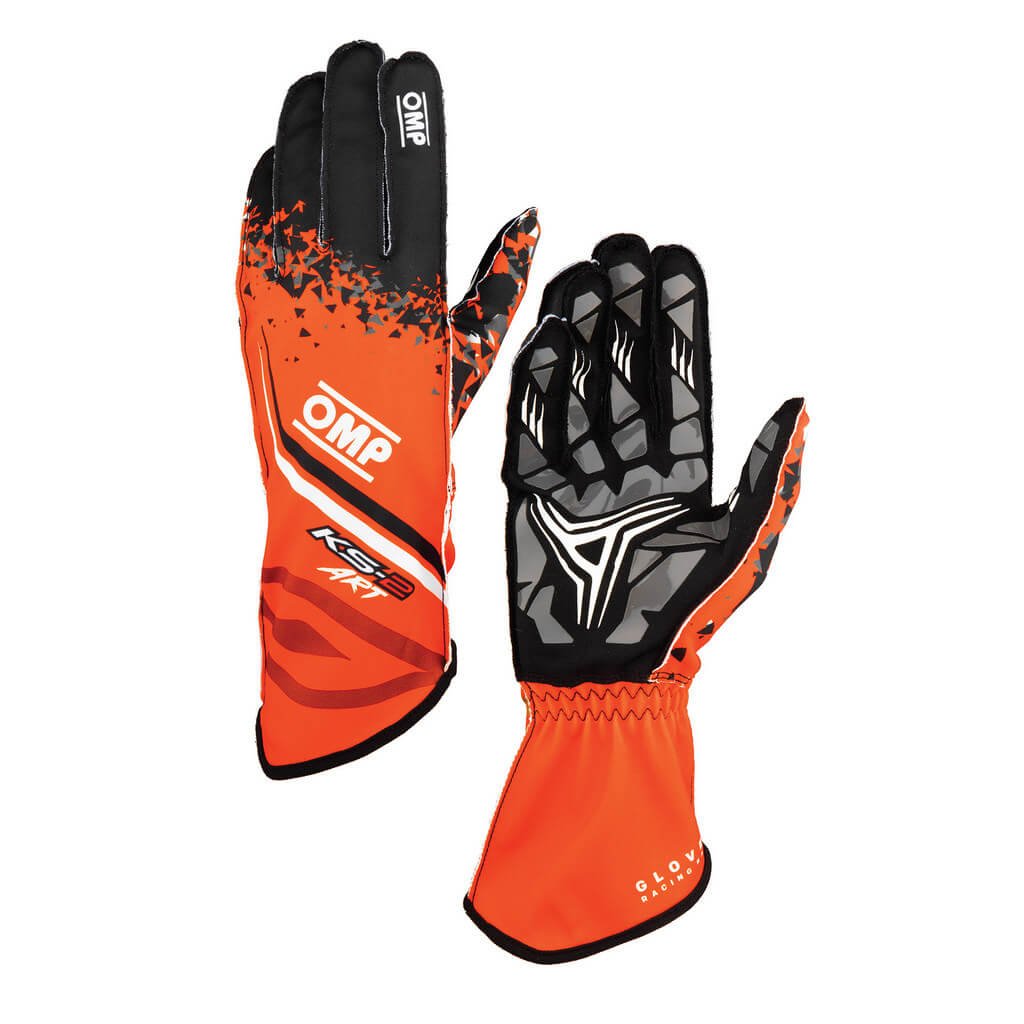 GUANTES OMP KARTING KS-2 ART MY2025 NARANJA / NEGRO TALLA 4 (NIÑOS) - OMP original VRM Motorsports imagen 1