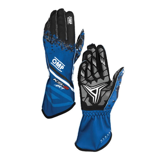 GUANTES OMP KARTING KS-2 ART MY2025 AZUL / NEGRO TALLA XS - OMP original VRM Motorsports imagen 1