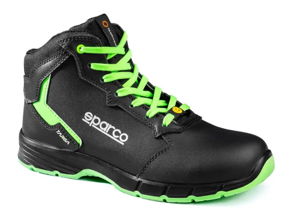 Zapato Seguridad Sparco Targa-H Willy S3S Esd Negro/Verde Talla 37 - Sparco original VRM Motorsports imagen 4