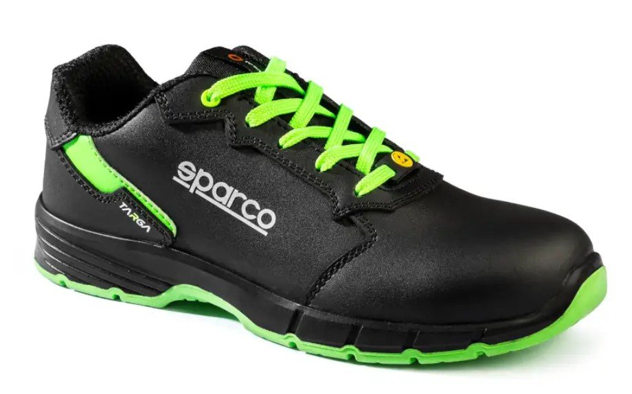 Zapato Seguridad Sparco Targa Arturo S3S Negro/Verde Talla 37 - Sparco original VRM Motorsports imagen 2
