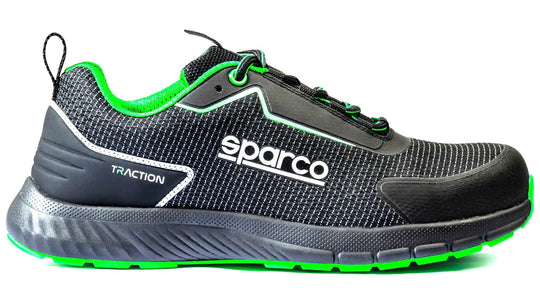 Zapato Seguridad Sparco Traction Sanyo Negro/Verde Talla 46 - Sparco original VRM Motorsports imagen 4